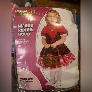 Little red riding hood toddler costume brand new size 1T to 2T